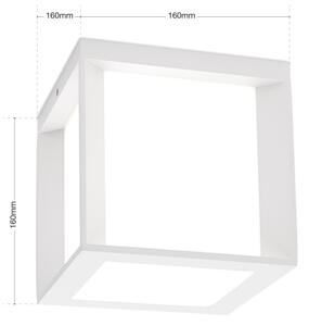 Orion - Lampada da esterno HENRY 1xE27/15W/230V 16x16 cm IP44 bianca