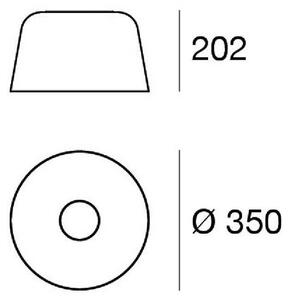 Linea Light Plafoniera a LED Delfi_S, dimmerabile, Bianco / Opale, Soggiorno / Sala da pranzo, Alluminio, Moderno, Plafoniera LED