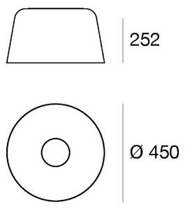 Linea Light Plafoniera a LED Delfi_S, dimmerabile, Bianco / Opale, Soggiorno / Sala da pranzo, Alluminio, Moderno, Plafoniera LED