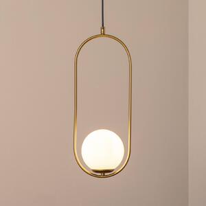 Lampada a sospensione in vetro Opviq, dimmerabile, Ottone / Oro, Soggiorno / Sala da pranzo, Vetro, Moderno, Lampada a sospensione