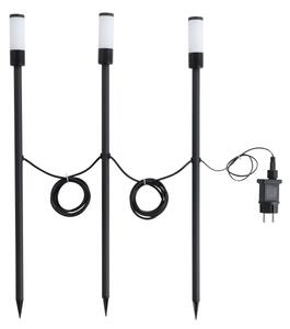 Eglo 902042 - Set di 3 lampade da esterno a LED ZANCARO, LED/1W/230V, IP44, nero