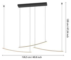 Eglo 902167 - Lampada a sospensione dimmerabile su cavo VILLEGGI LED/22W/230V 2700/4000/6500K oro