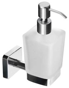 Dispenser di sapone in acciaio inox e vetro opaco | CLODE-C - KAMALU