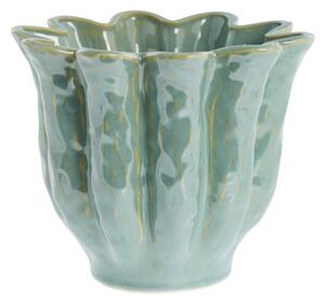 Vielle - Porta Vaso In Ceramica, Verde Acqua