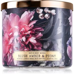 Bath & Body Works Blush Amber Peony candela profumata 411 g