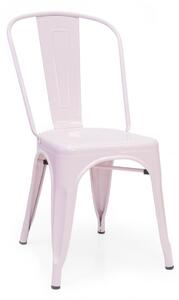 Linx sedia industriale 85x52,5x45, Colori disponibili - Rosa pastello