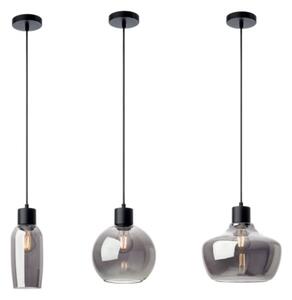 Redo 01-4045 - Lampadario a sospensione con filo ATLANTIS 1xE27/42W/230V diametro 20 cm nero