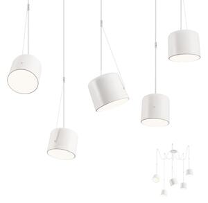 Redo 01-1827 - Lampadario a sospensione con filo DODO 5xE27/15W/230V ragno bianco