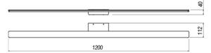 Redo 01-2512 -Illuminazione a LED per specchi da bagno BARRIO LED/34,32W/230V IP44 nero