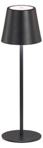 Lampada da tavolo a LED nera con paralume in metallo (altezza 36,5 cm) Viletto - Fischer & Honsel