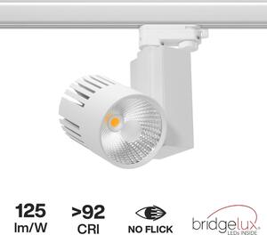 Faro LED 40W Trifase, Bianco, CRI92, 100°, Bridgelux LED Colore Bianco Freddo 6.000K