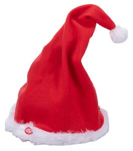Cappello musicale di babbo natale in poliestere Xmas
