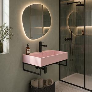 Lavabo in conglomerato GOYA PINK 60CM + TELAIO