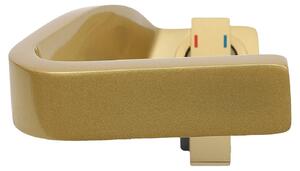 Miscelatore per lavabo, design a cascata, funzione di controllo duale, color oro