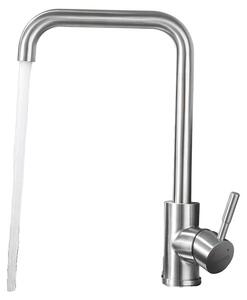 Miscelatore da cucina, struttura in acciaio inossidabile, design moderno, finitura cromata, attacco G3/8