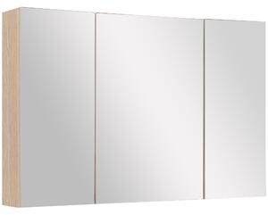Kleankin mobiletto pensile bagno con specchiera bagno mobile salvaspazio bagno specchio bagno specchio contenitore contenitore|Aosom