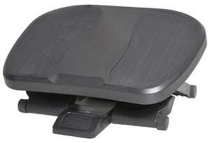 HOMCOM Pedana Poggiapiedi da Scrivania o Ufficio, Antiscivolo con Altezza Regolabile (10-16.5cm) e Angolazione 0-45°