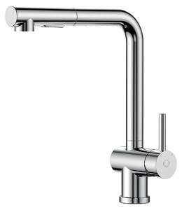 Rubinetto da cucina, doccetta estraibile, rotazione a 360 gradi, cromo, attacco G3/8