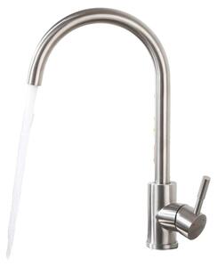 Rubinetto da cucina, acciaio inossidabile 304, girevole a 360°, finitura cromata, attacco G3/8