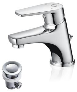 Miscelatore per lavabo, da montare a incasso, con aeratore a risparmio idrico, cromato, attacco G3/8
