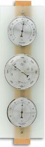 Moderna stazione meteorologica in faggio naturale-vetro/argento, D, KF-TFA