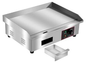 Piastra grill elettrica, in acciaio inossidabile, con temperatura regolabile, colore blu cielo