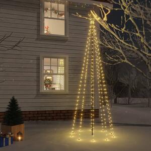 Albero di Natale con Puntale Bianco Caldo 310 LED 300 cm