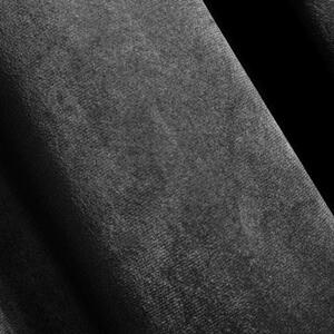 Tenda in morbido velluto con nastro nero sfrangiato Lunghezza: 270 cm