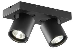 Plafoniera LIGHT-POINT, Focus 2, dimmerabile, Nero, Soggiorno, Alluminio, Design