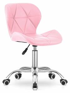 Sedia Valora AVOLA - Rosa x1 | Sedia girevole per lavoro, studio o toletta
