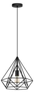 Lampadario Design Byron nero in metallo, D. 36.5 cm, INSPIRE