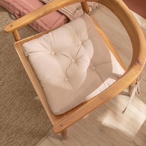 Cuscino per sedia beige 40 x 40 x Sp 6 cm