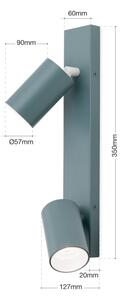 Orion - Faretto PENN 2xGU10/13W/230V grigio