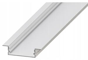 Profilo da incasso per strisce LED, 1 m, bianco