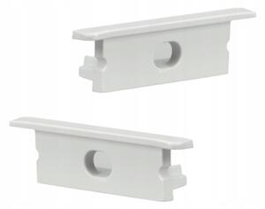 Profilo da incasso per strisce LED, 1 m, bianco