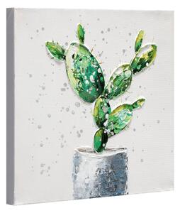 Dipinto su tela Cactus 30x30 cm