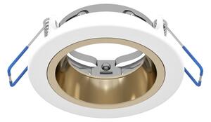Eglo 902299-LED RGBW Plafoniera dimmerabile per controsoffitto con vetro fumé YEBRA-Z LED/4,8W/230V IP44 bianco/oro