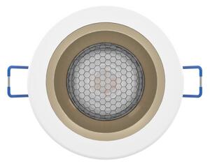 Eglo 902299-LED RGBW Plafoniera dimmerabile per controsoffitto con vetro fumé YEBRA-Z LED/4,8W/230V IP44 bianco/oro