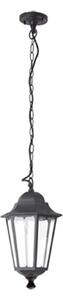Sospensione Esterno Sawyer Alluminio Nero 1 Luce E27 Ip44