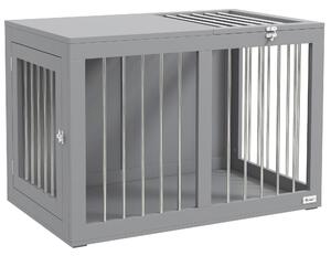 Gabbia Per Cane PawHut 94x60x71.5cm - Nero Con Effetto Legno, Cuscino Incluso, Per Cani Fino 30kg - Foto 10