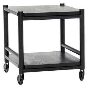 Tavolino da portata in rovere con rotelle 40x40 cm Norm - Hübsch
