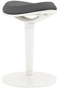 HOMCOM Sgabello pendente, ergonomico, regolabile in altezza fino a 120 kg, 42,5x35,5x56,5-71,5 cm, Grigio
