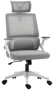 Vinsetto Sedia da Ufficio Sedia da Scrivania, Sedia da Ufficio Regolabile in Altezza, 1 Poggiatesta, 58 x 61 x 119 cm. Nero
