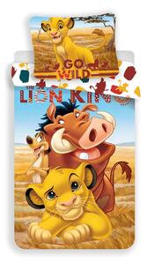 Set copripiumino e federa da bambini in cotone per letto singolo 140x200 cm Lion King – Jerry Fabrics