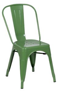 Set di 2 sedie da pranzo verdi in metallo - Ixia