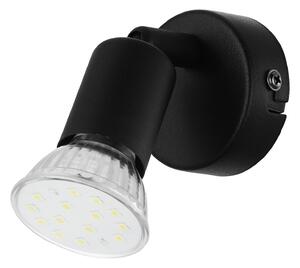 Spot Moderno Buzz Led In Acciaio Nero 1 Luce Gu10 2,8W Ip20
