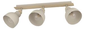 Spot Vintage Arrecife In Acciaio Marrone 3 Luci E27 28W Ip20