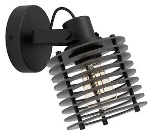Spot Contemporaneo Segovia In Acciaio Nero 1 Luce E27 40W Ip20