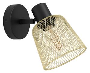 Spot Moderno Coslada In Acciaio Nero 1 Luce E27 40W Ip20