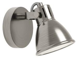 Spot Moderno Seras In Acciaio Nichel Anticato 1 Luce Gu10 3W Ip20